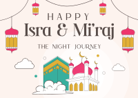 Isra and Mi'raj Night Journey Postcard