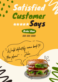 Customer Feedback Food Poster