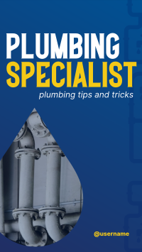 Plumbing Specialist Instagram Reel Image Preview