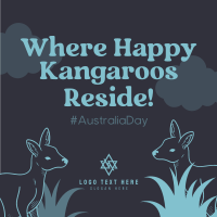 Fun Kangaroo Australia Day Instagram Post