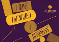 Stylish New Business Postcard Design