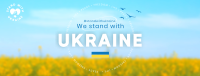 Stand With Ukraine Facebook Cover example 1