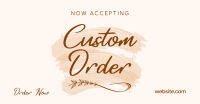 Brush Custom Order Facebook Ad