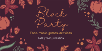 Autumn Block Party Twitter Post