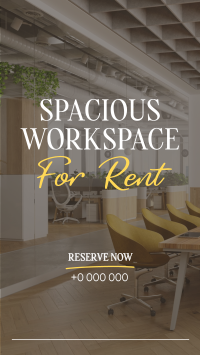 Spacious Space Rental Facebook Story