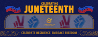 Rustic Juneteenth Greeting Facebook Cover Image Preview