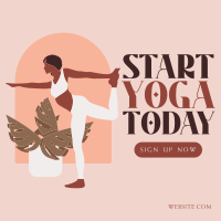 Plants & Yoga Instagram Post