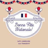 Bastille Day Badge Instagram Post