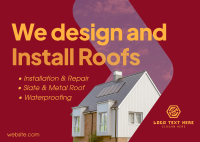 Install Roofing Needs Postcard