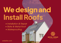 Install Roofing Needs Postcard