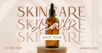 Minimalist Skincare Deals Facebook Ad Design