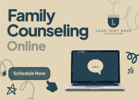 Online Counseling Service Postcard