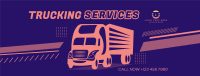 Truck Delivery Services Facebook Cover Design