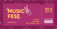 Music Fest Doodle Facebook Ad Image Preview