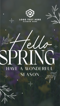 Hello Spring Instagram Reel Image Preview