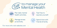 Mental Health Tips Twitter Post