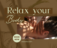 Relaxing Body Massage Facebook Post