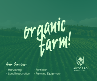 Organic Agriculture Facebook Post