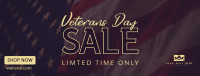 Veterans Medallion Sale Facebook Cover Design