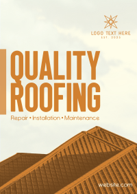 Quality Roofs Poster