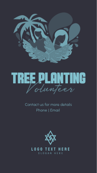 Minimalist Planting Volunteer Facebook Story