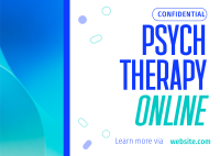 Psych Online Therapy Postcard