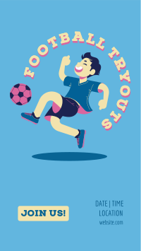 Soccer Clinic Jump Facebook Story Design