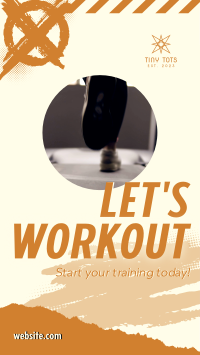 Start Gym Training TikTok Video Image Preview