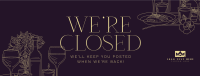 Luxurious Closed Restaurant Facebook Cover