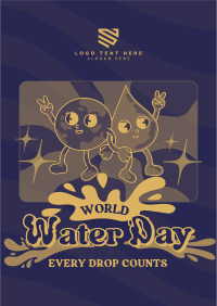 Cartoon Water Day Flyer