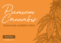 Premium Marijuana Postcard