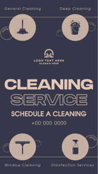 Minimalist Cleaning Services Instagram Reel Design