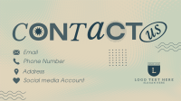 Minimalist Contact Us Animation