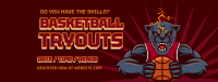 Basketball Tryout Facebook Cover Design