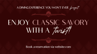 Classic Elegant Restaurant Animation