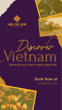 Vietnam Travel Tour Scrapbook Facebook Story