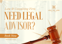 Legal Advising Postcard Image Preview