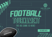 Football Sport Tournament Postcard