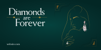 Diamonds are Forever Twitter Post Design