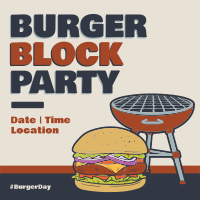 Burger Block Party Linkedin Post