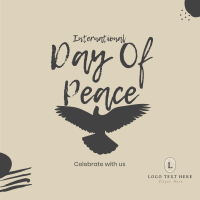 Flying Peace Dove Instagram Post Design