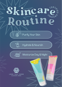 Y2K Skincare Routine Poster