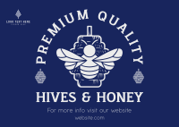 High Quality Honey Postcard Design