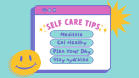 Self Care Tips Facebook Event Cover