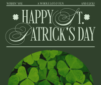 Modern Nostalgia St. Patrick's Day Greeting Facebook Post