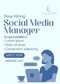 Need Social Media Manager Poster