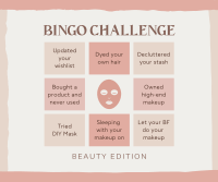 Beauty Bingo Challenge Facebook Post