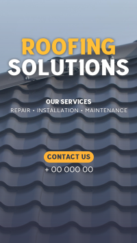 Professional Roofing Solutions Instagram Story