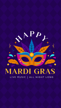 Mardi Gras Party Facebook Story