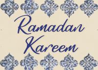 Ramadan Islamic Patterns Postcard
